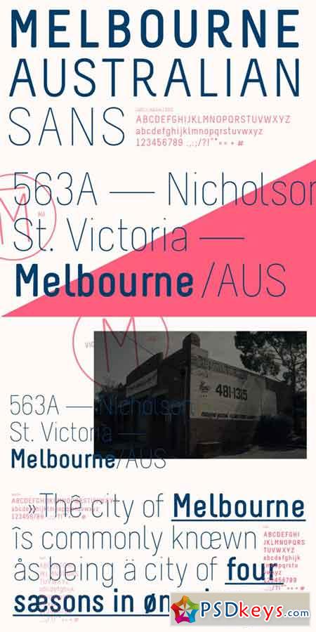 Melbourne Font Family $50