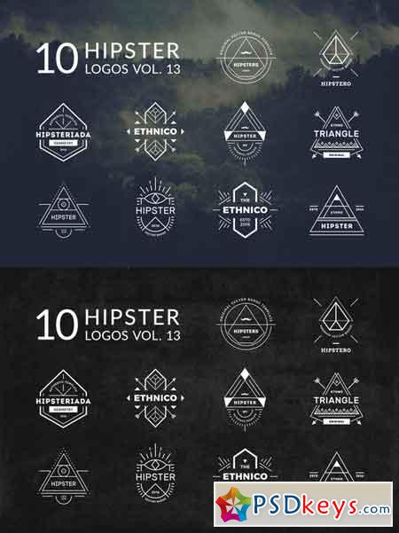 10 Hipster Logos Vol. 13 637229