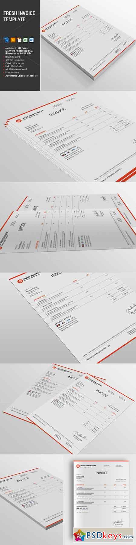 Fresh Invoice Template 638049