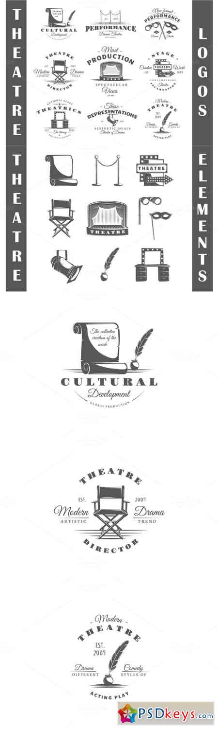 9 Theatre logos templates Vol.3 638160