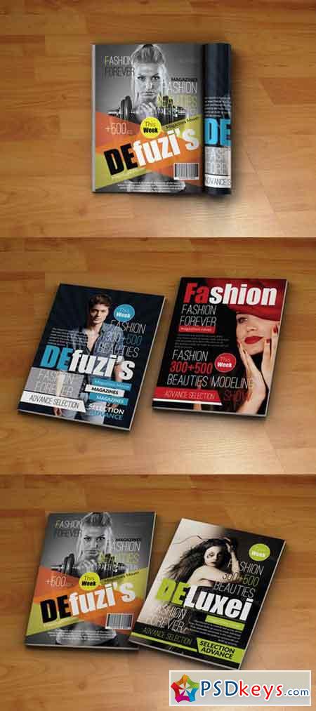 Four Magazine Covers Template 222332
