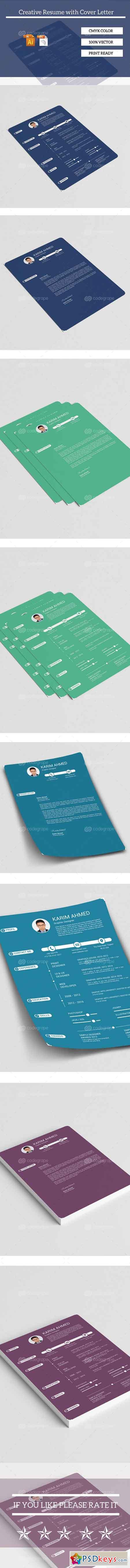 Creative Resume With Cover Letter 6329