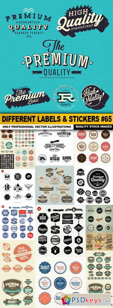 Different Labels & Stickers #65 - 20 Vector