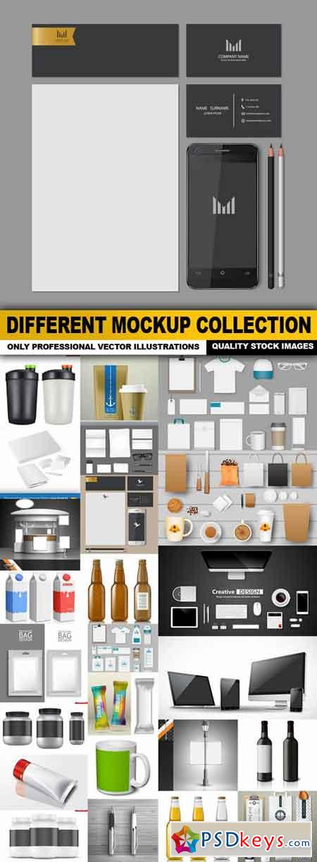 Different Mockup Collection - 25 Vector