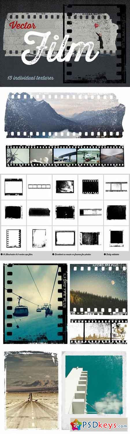 15 Vector Film Textures 94411