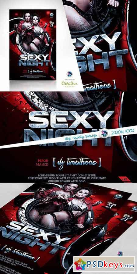Sexy Night Flyer Template 88112