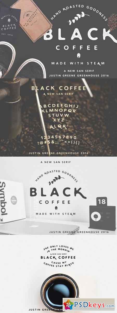 Black Coffee ~ Vintage San Serif 656299