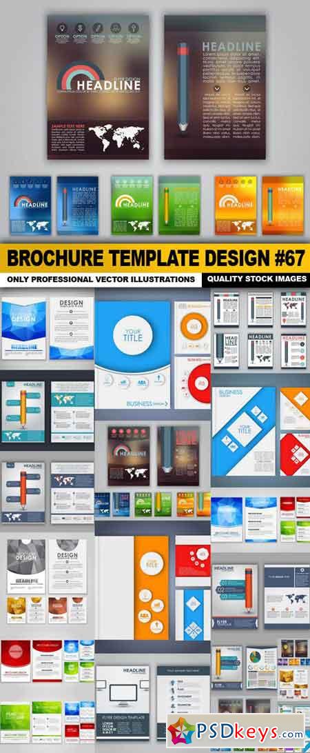 Brochure Template Design #67 - 20 Vector