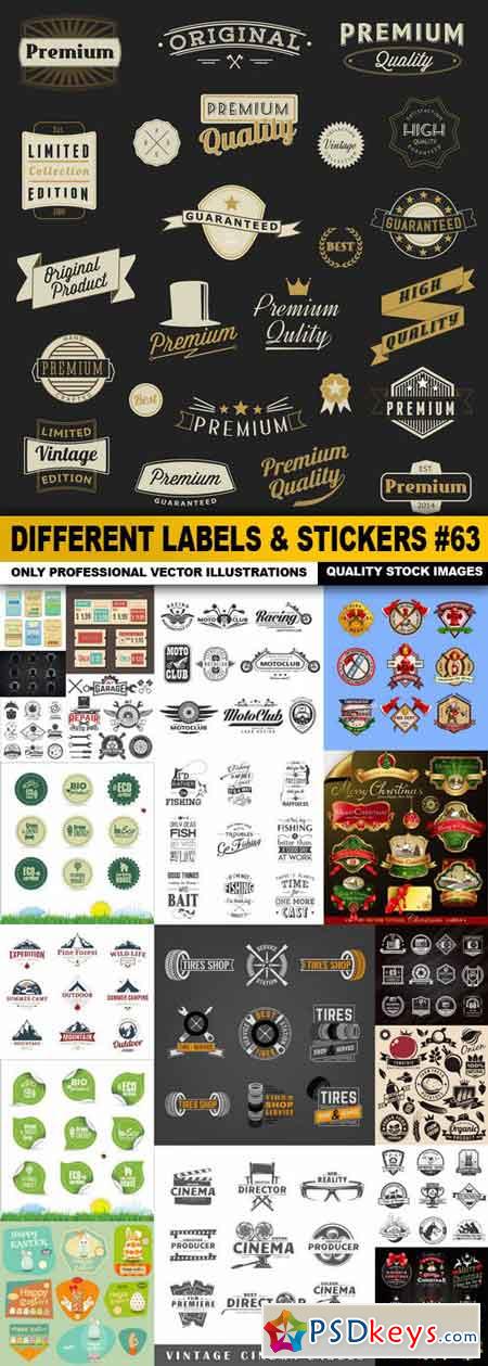 Different Labels & Stickers #63 - 20 Vector
