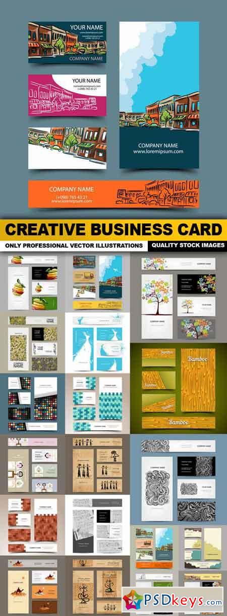 Creative Business Card - 20 Vector