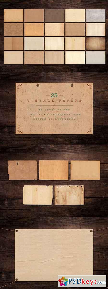 25 Vintage Paper Textures 434237