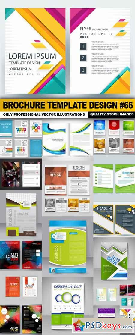 Brochure Template Design #66 - 20 Vector