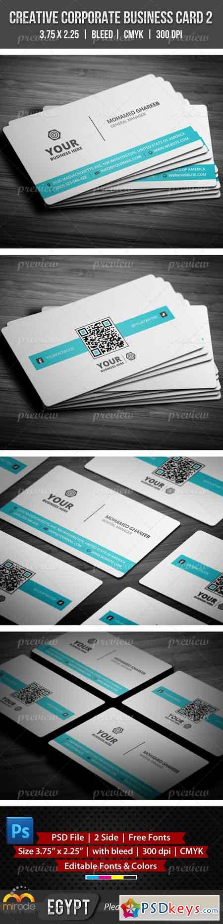 Creative Corporate Business Card 2 2060