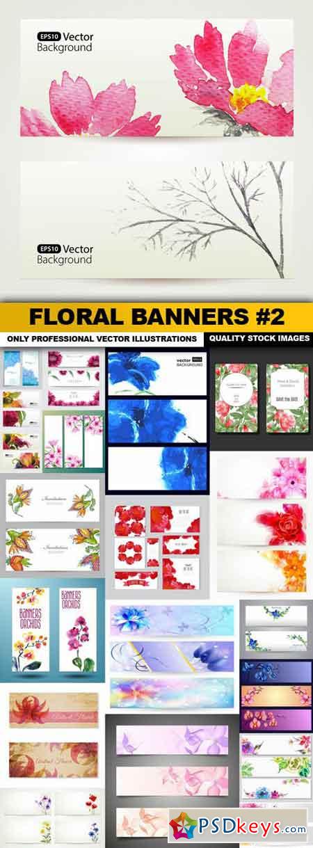 Floral Banners #2 - 20 Vector