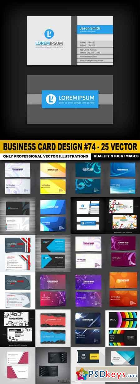 Business Card Design #74 - 25 Vector