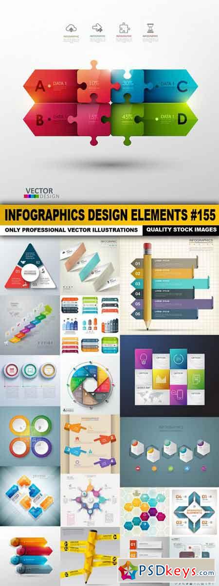 Infographics Design Elements #155 - 20 Vector
