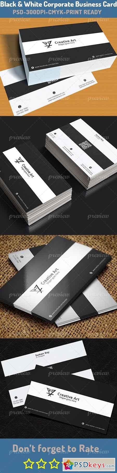 Black & White Business Card 3654
