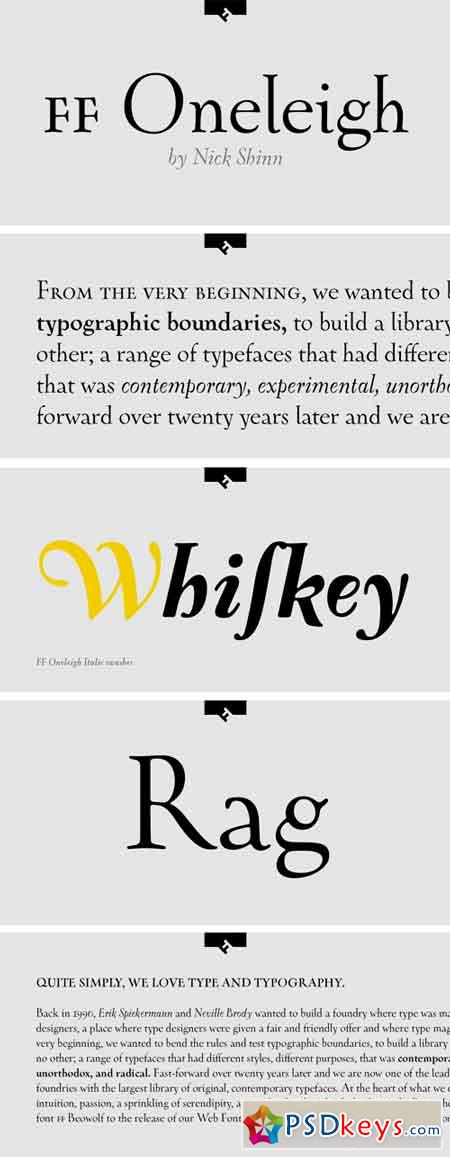 FF Oneleigh Font Family