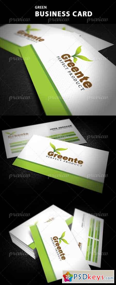Green Business Card 1740