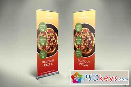 Pizza Roll-Up Banner - v39 672031