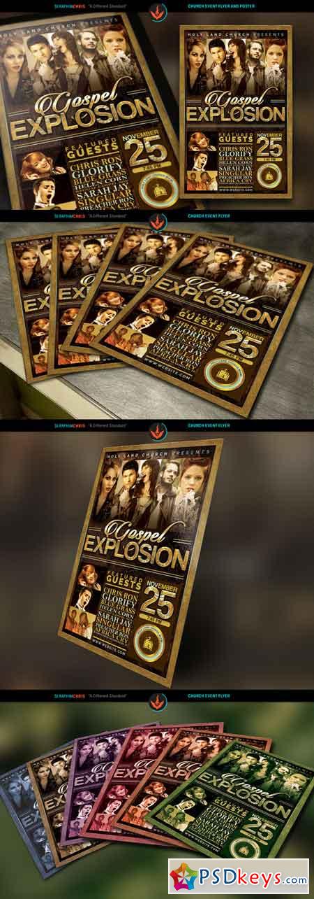 Gospel Explosion Flyer Plus Poster 671670