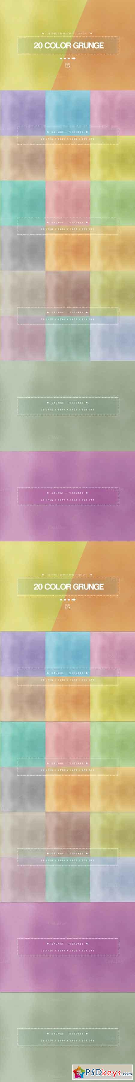 20 Color Grunge Texture 671450
