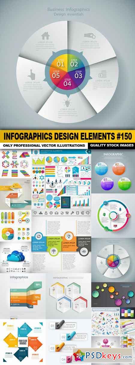 Infographics Design Elements #150 - 20 Vector
