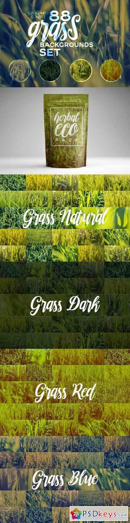 88 HD Grass Backgrounds Set 669918