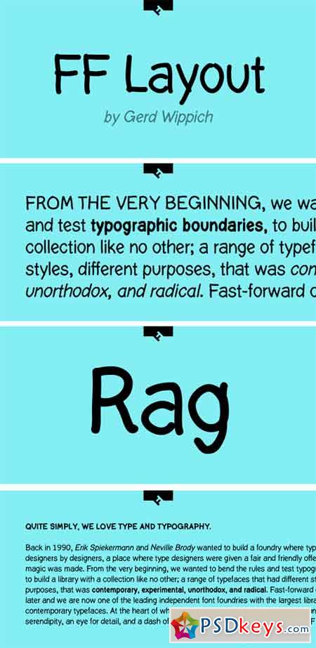 FF Layout Font Family