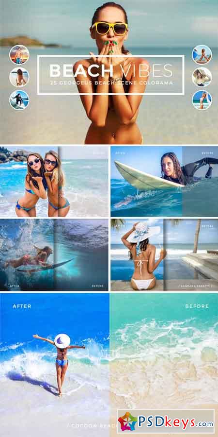 Beach Vibes Photoshop Actions 667704