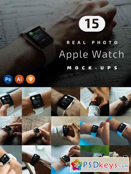 15 Apple Watch Real Photo Mockups 667838