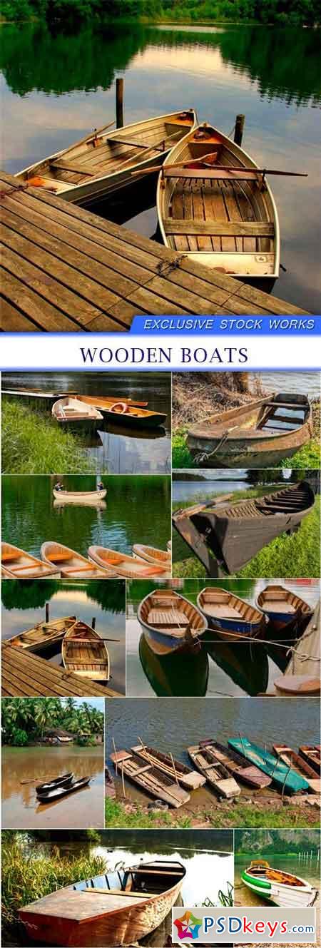 Wooden boats 10x JPEG