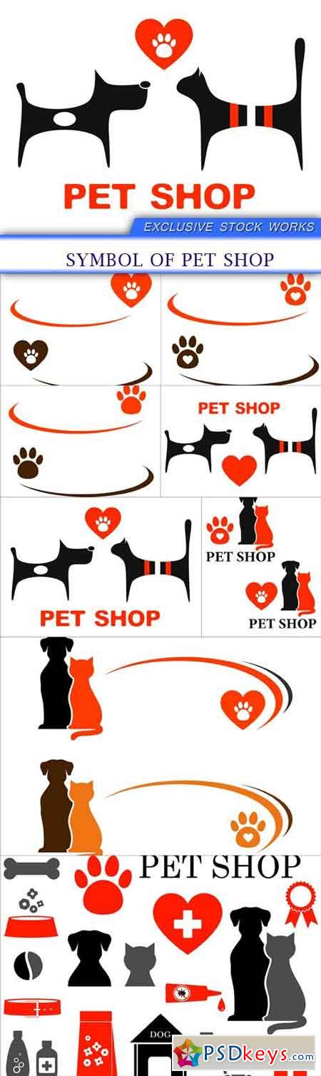 Symbol of pet shop 8X EPS