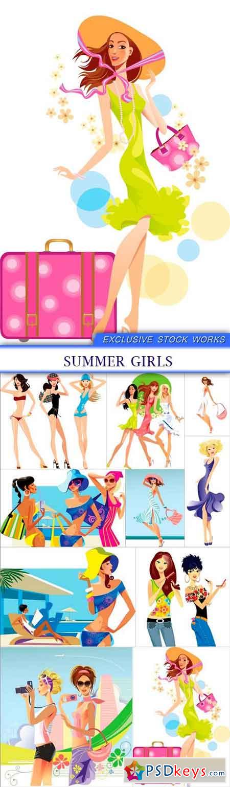 Summer girls 10X EPS