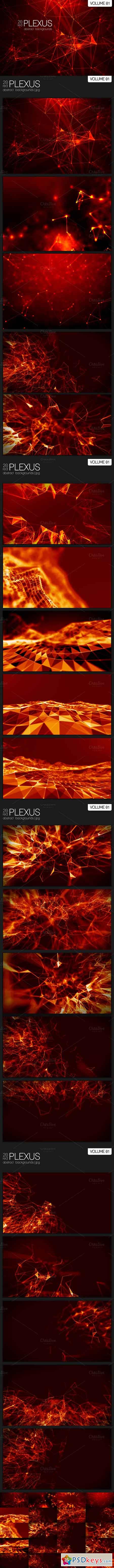 20 Red Abstract Plexus Backgrounds 682318