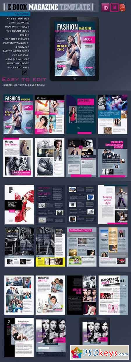 E-BOOK MAGAZINE TEMPLATE 674678