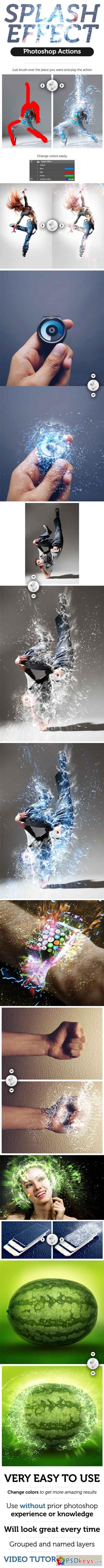 Splash Effect Photoshop Action 16045975