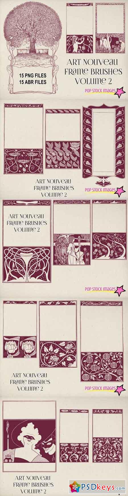 Art Nouveau Frame Brushes Vol 2 691613