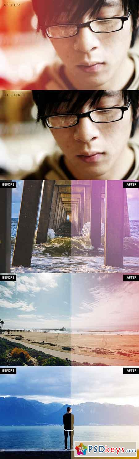 Light Leaks Photoshop Actions 689995