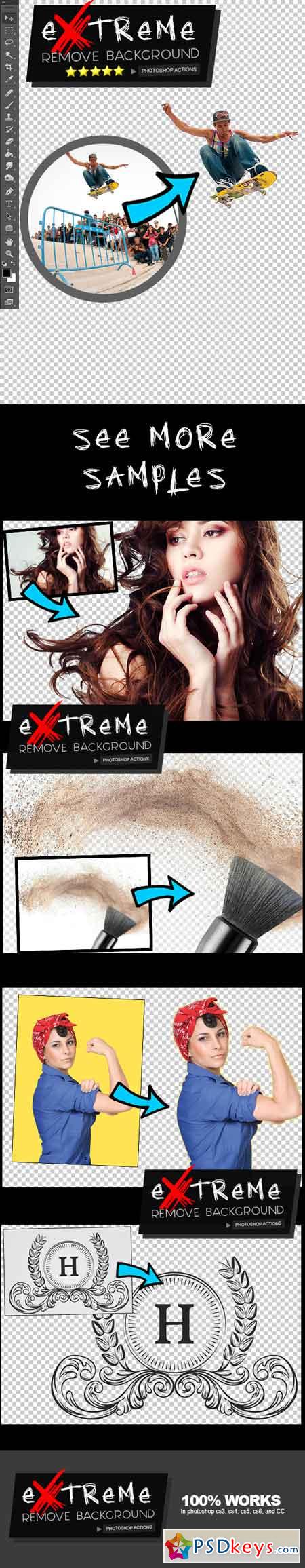 extreme remove background photoshop actions free download