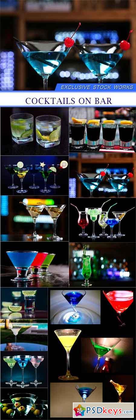 Cocktails on bar 13X JPEG