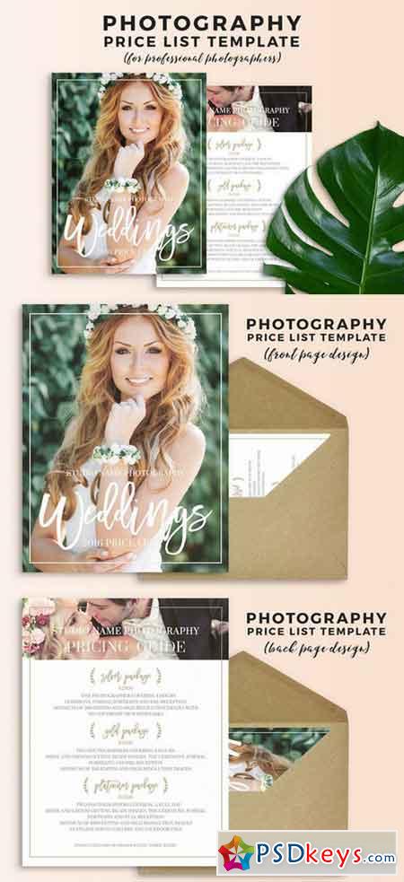 Wedding Photography Pricing Template 686516