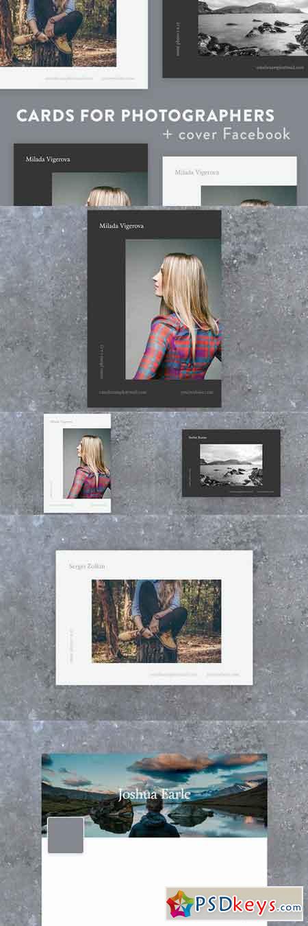 Set 4 Cards for photographers 695669