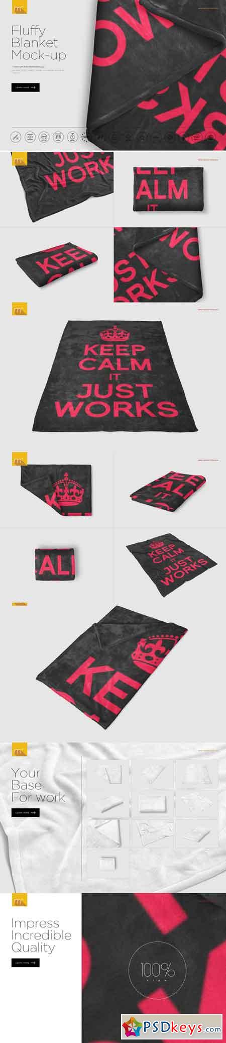 Fluffy Blanket Mock-up 680316 » Free Download Photoshop Vector Stock image Via Torrent ...