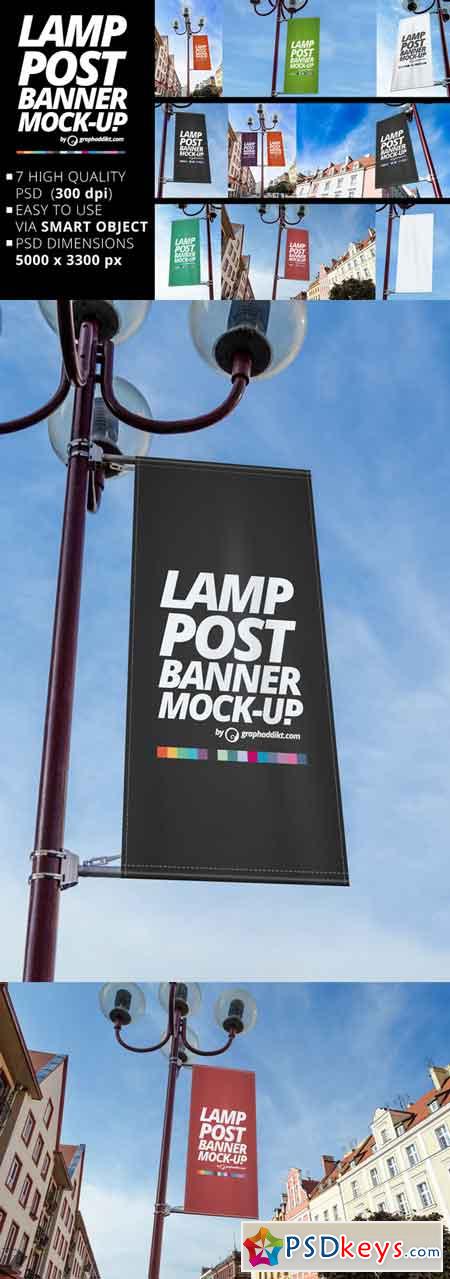 7 Lamp post banner mockup 689512