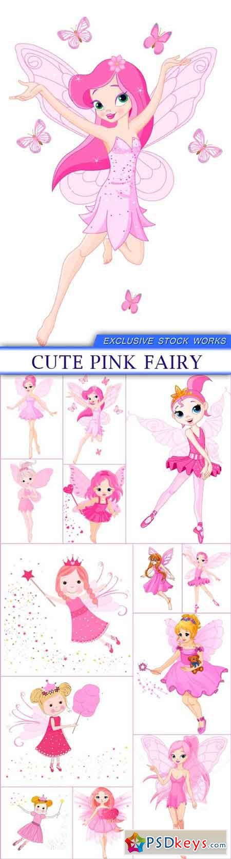 Cute pink fairy 13X EPS
