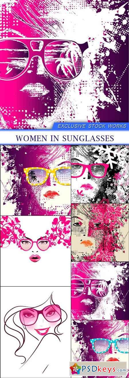 Women in sunglasses 7X EPS