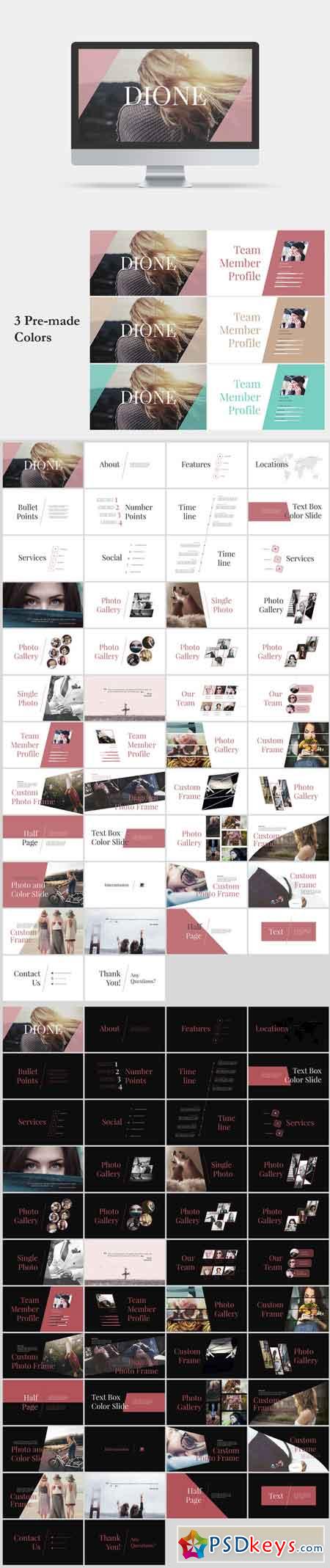 Dione PowerPoint Template 682416