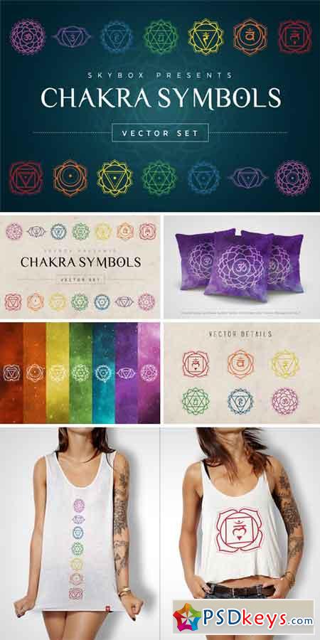 Chakra Symbols Vector Set 389516