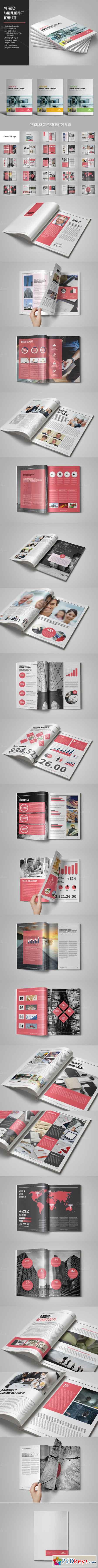 48 Pages Annual Report Template 682531